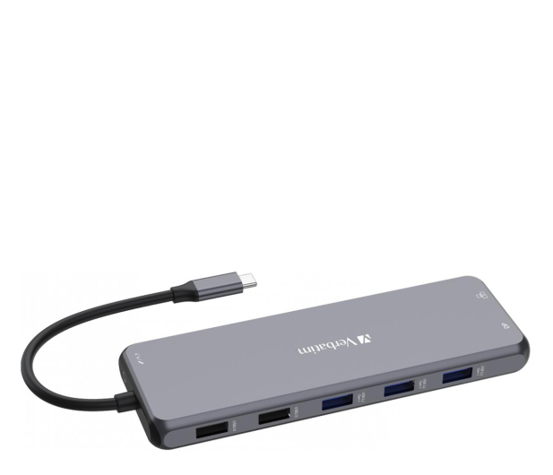 VERBATIM USB-C - 3xUSB 3.2, 2xUSB-C PD, 2xHDMI, DP, RJ45, Audio 32153 - 1236401 - zdjęcie 4